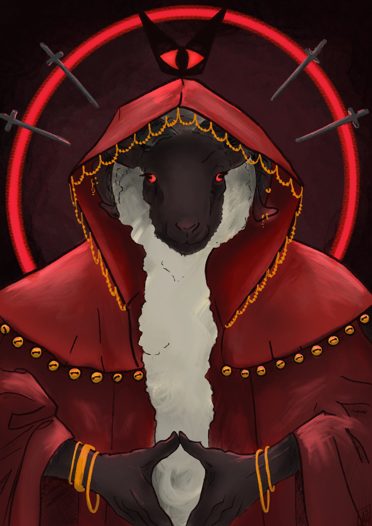 Cult of the Lamb - A4 Print