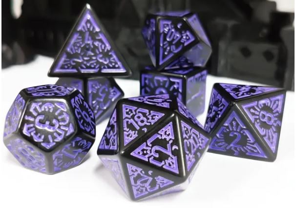 Glyph of Warding - Purple Dice Set