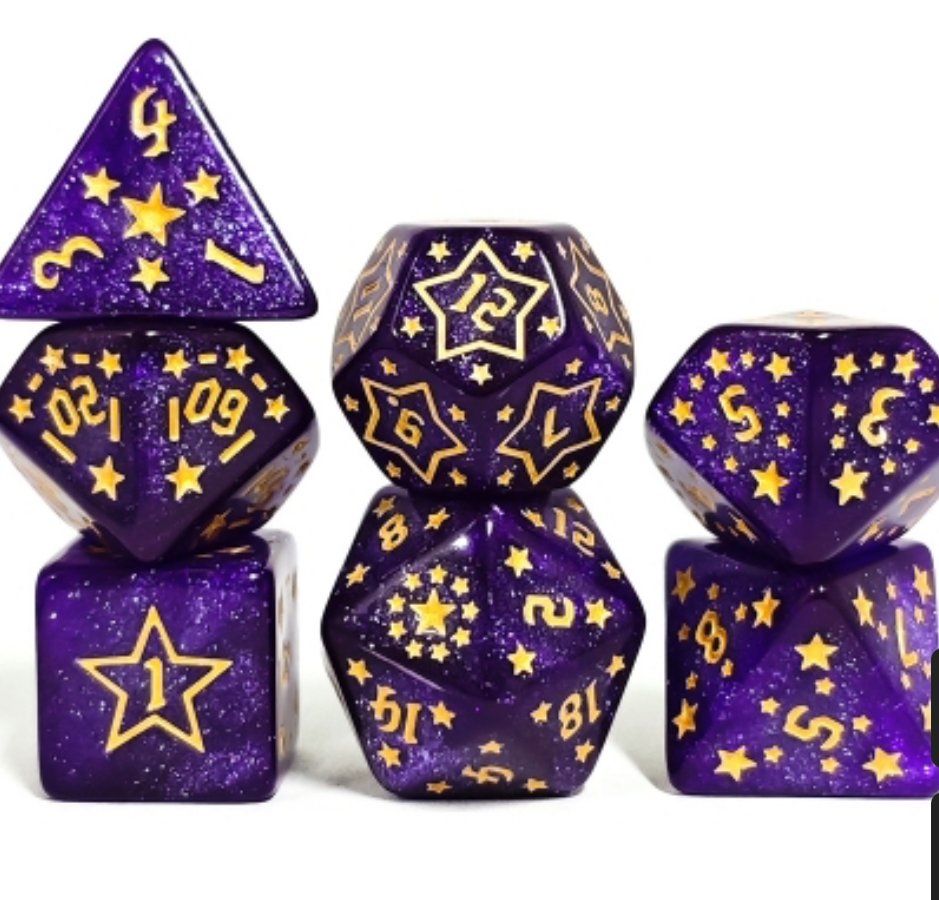 Purple Star - Dice Set
