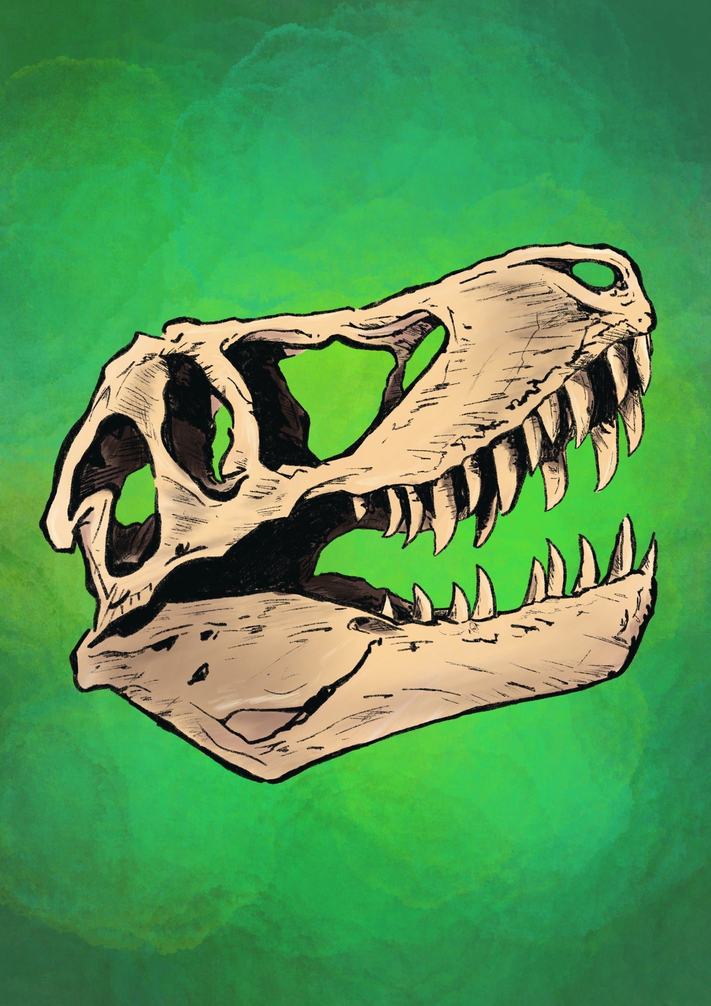 T-Rex - A4 Print