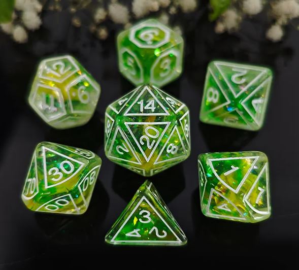 Yellow Flowers - Dice Set