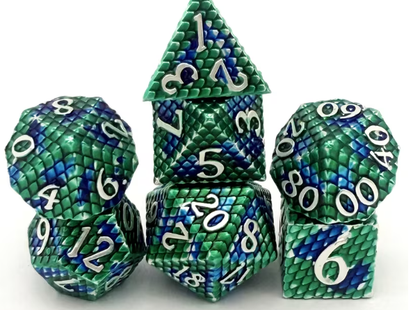 Dragon Scale - Metal Dice Set