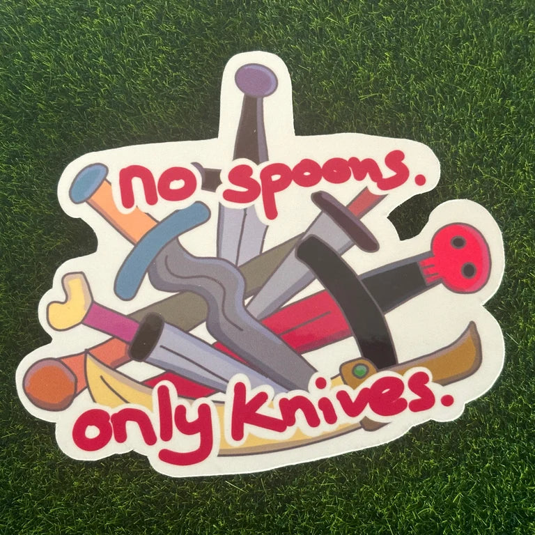 No Spoons - Sticker