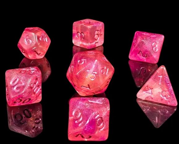 Pink Aurora - Dice Set