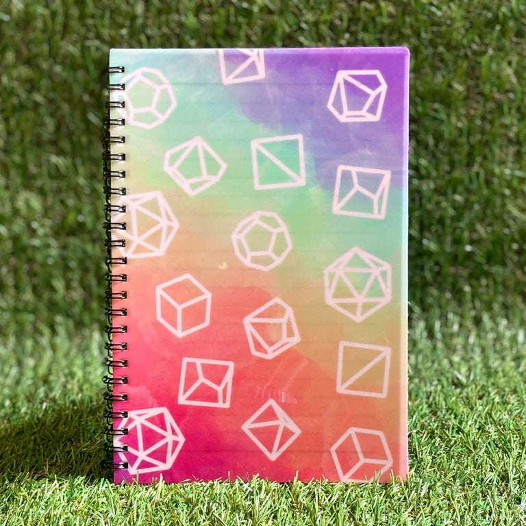 Rainbow Dice - A5 Notebook