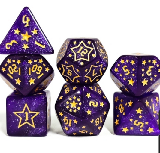 Purple Star - Dice Set