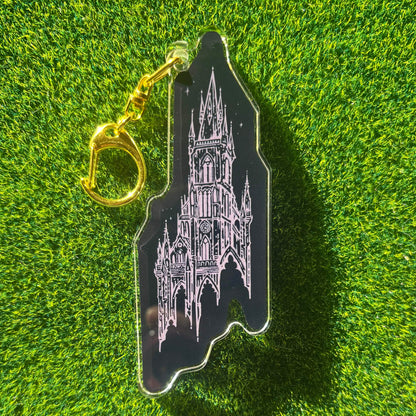 Castle - Liquid Core Keychain