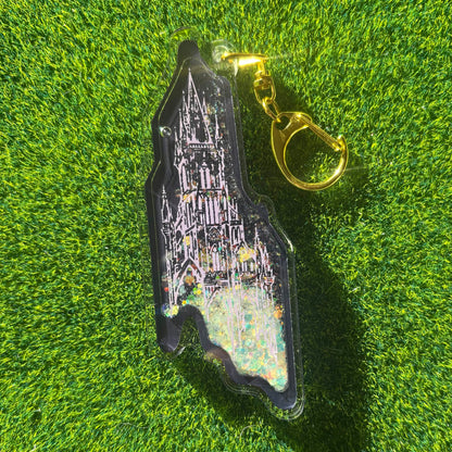 Castle - Liquid Core Keychain