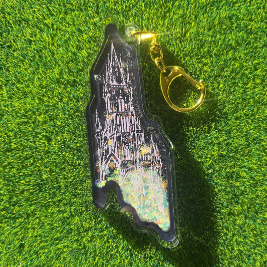 Castle - Liquid Core Keychain