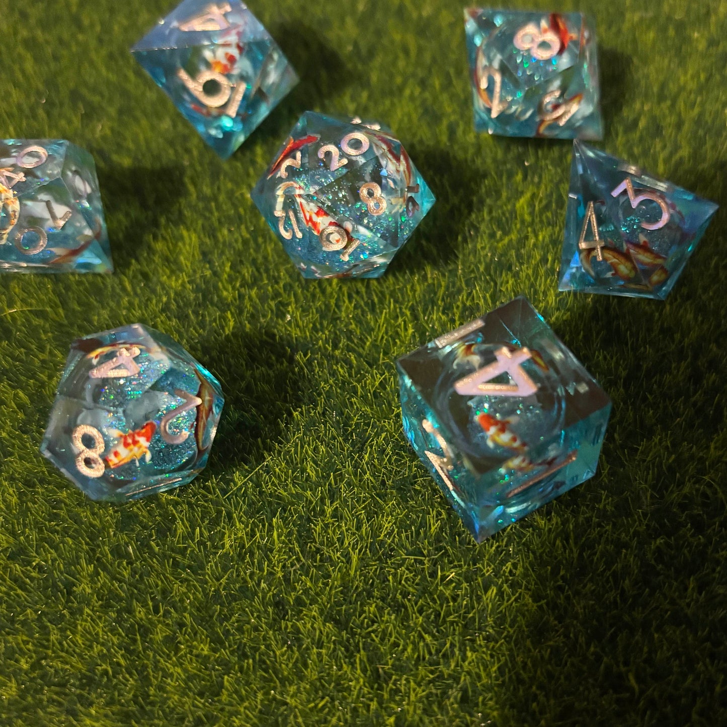Fishies - Liquid Core Dice Set