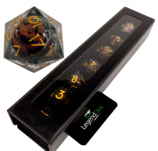 Pumpkin - Liquid Core Dice Set