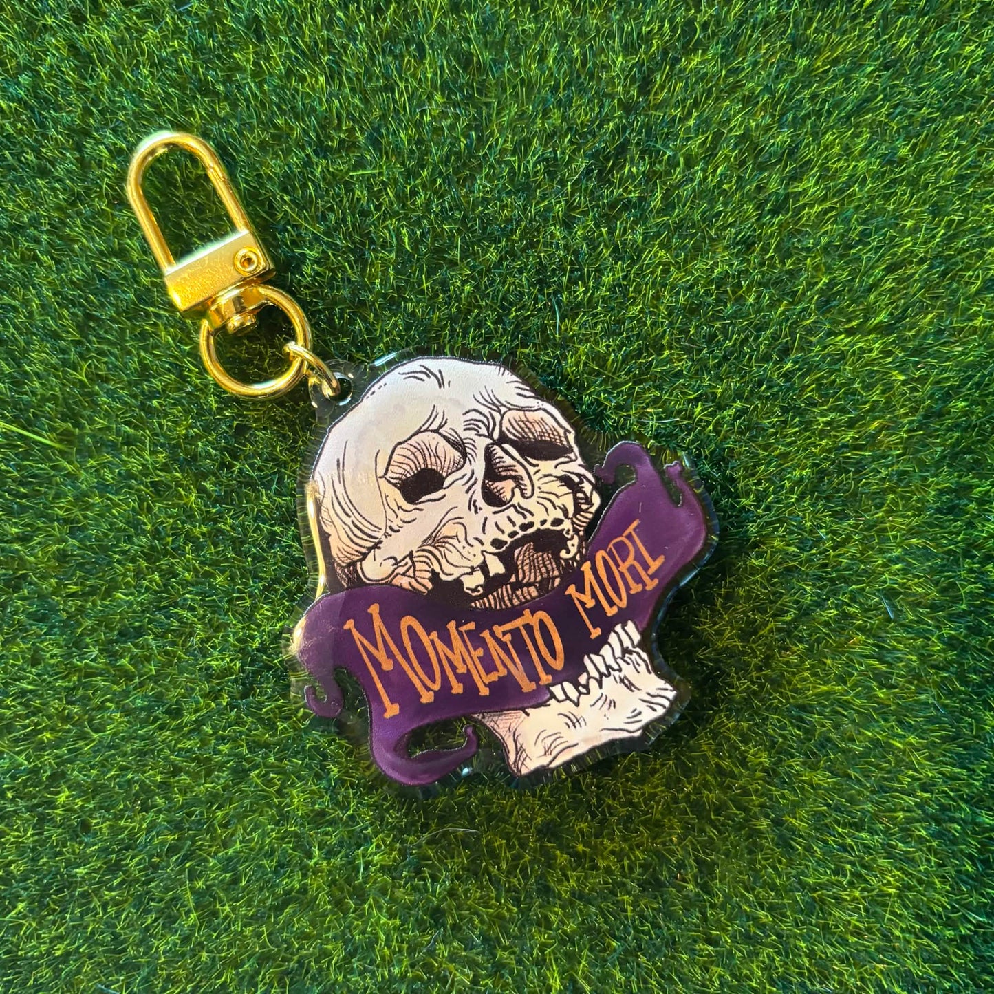 Memento Mori Skull - Keychain
