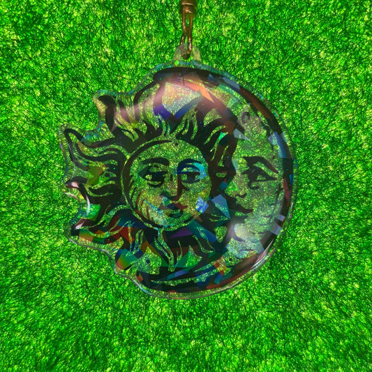 Sun and Moon - Holo Keychain